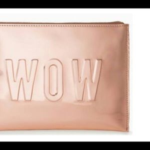Rose Gold Stella Dot WOW Wristlet Pouch Clutch NEW